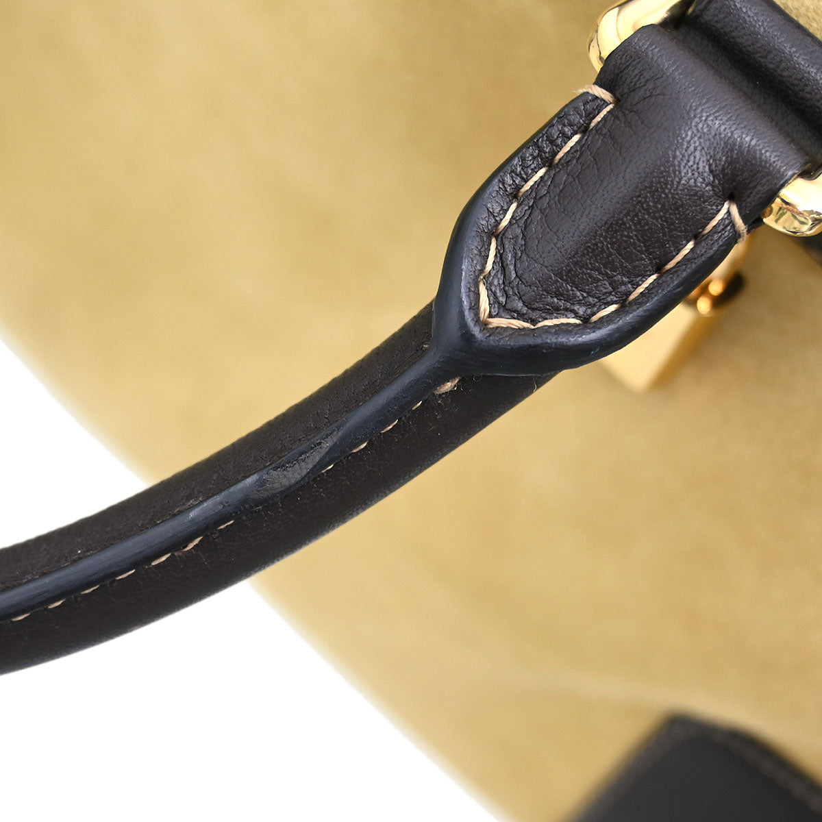 Loewe Beige Suede Amazona 36 Handbag