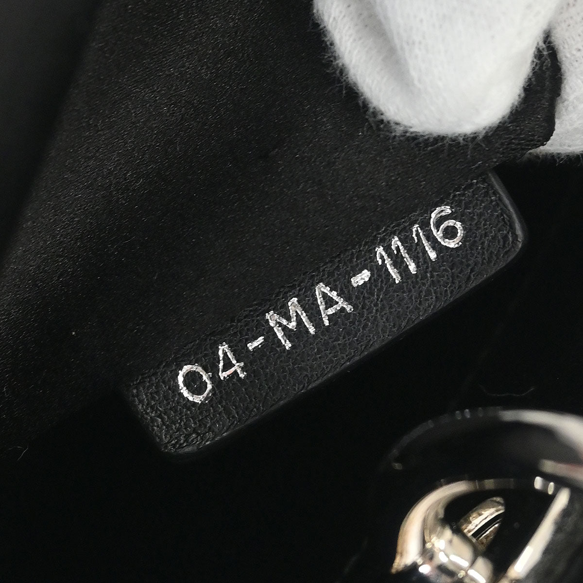 Christian Dior Black Satin Lady Dior Cannage 2way Shoulder Handbag