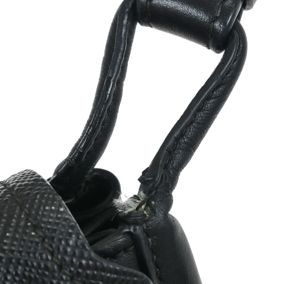 Prada Black Leather Corsaire Shoulder Bag