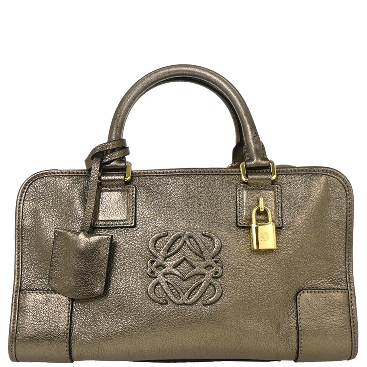 Loewe Gold Lambskin Amazona 28 Handbag