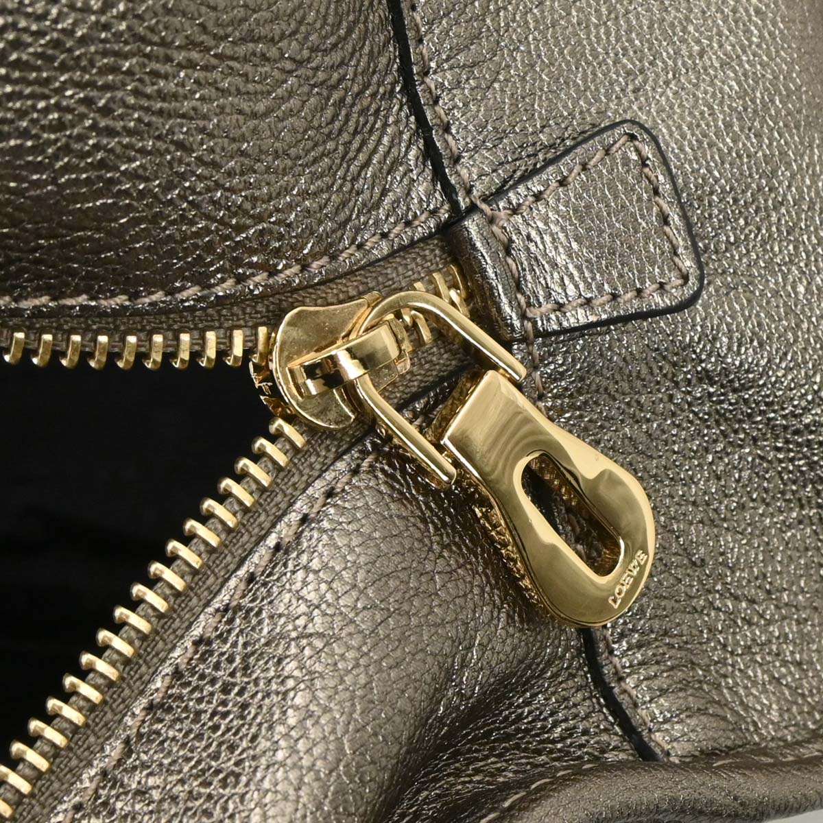 Loewe Gold Lambskin Amazona 28 Handbag