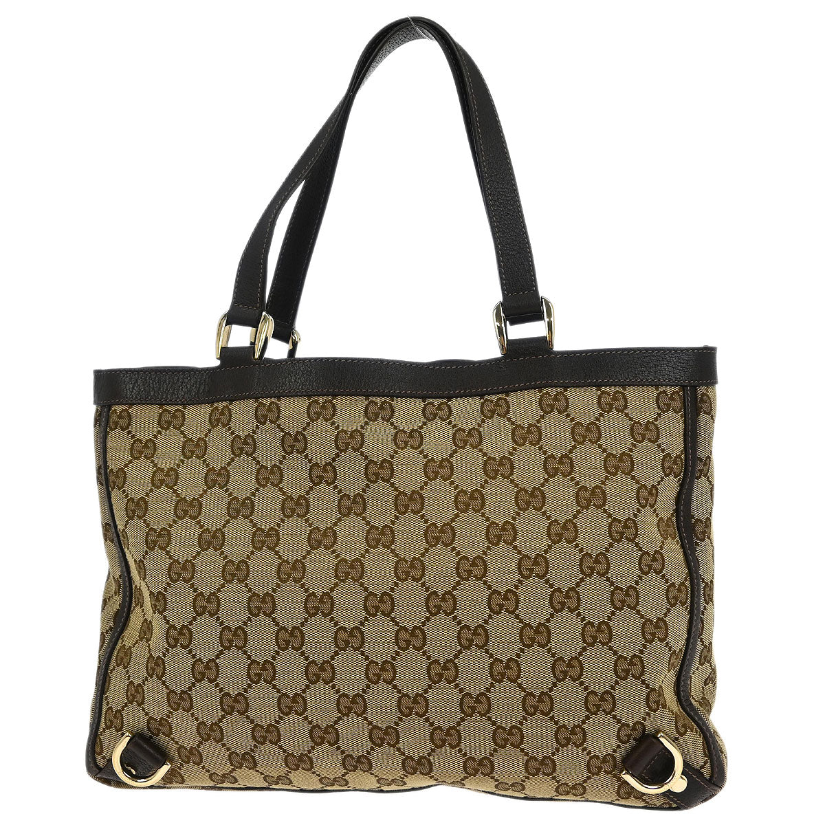 Gucci Beige Canvas GG Tote Handbag