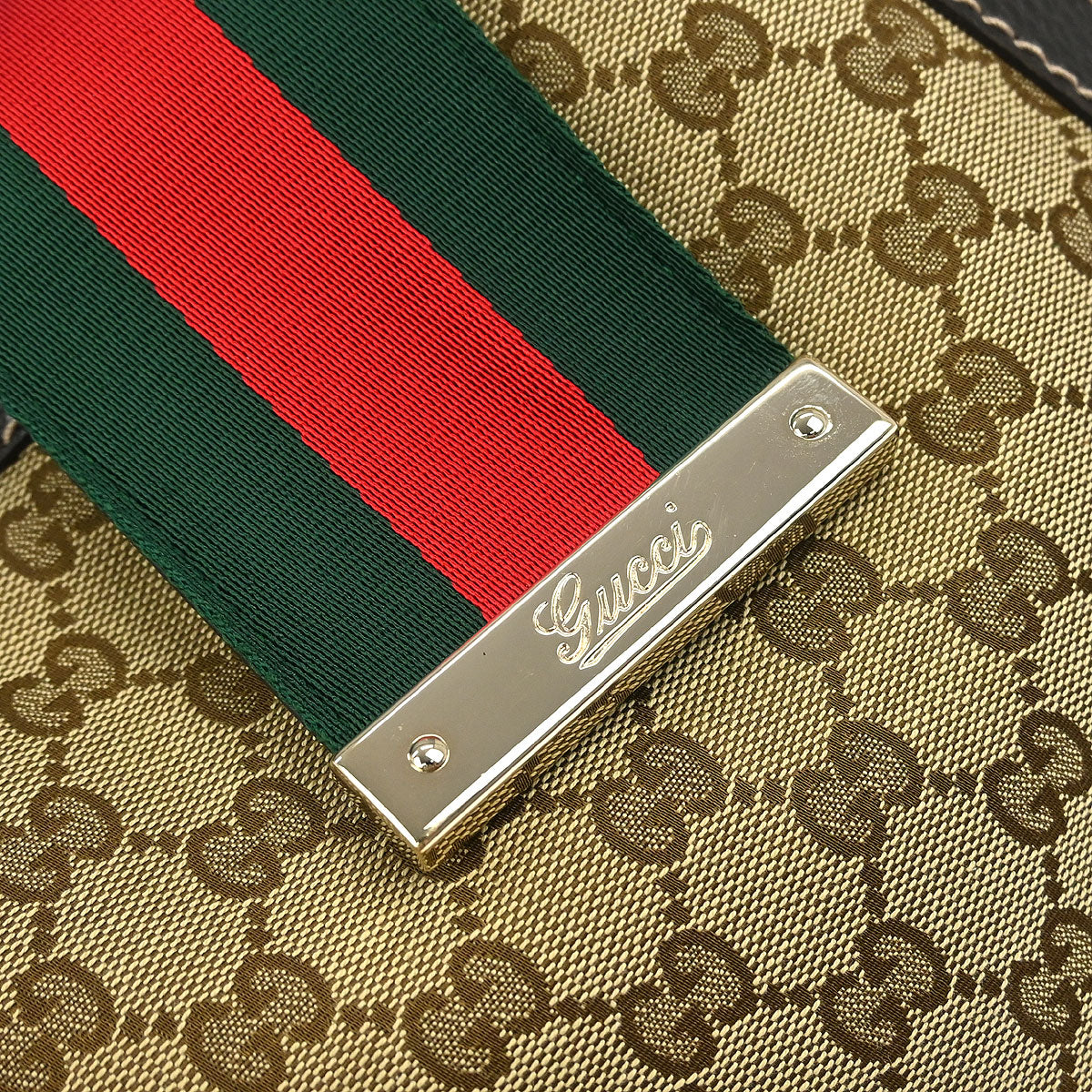 Gucci Beige Canvas GG Tote Handbag