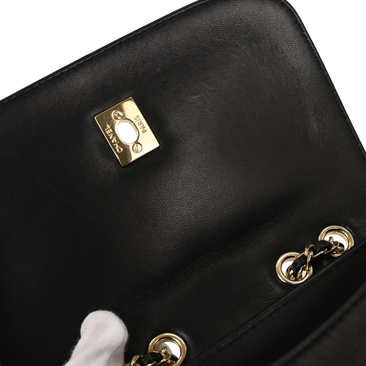 Chanel 2018-2019 Black Lambskin Shoulder Bag