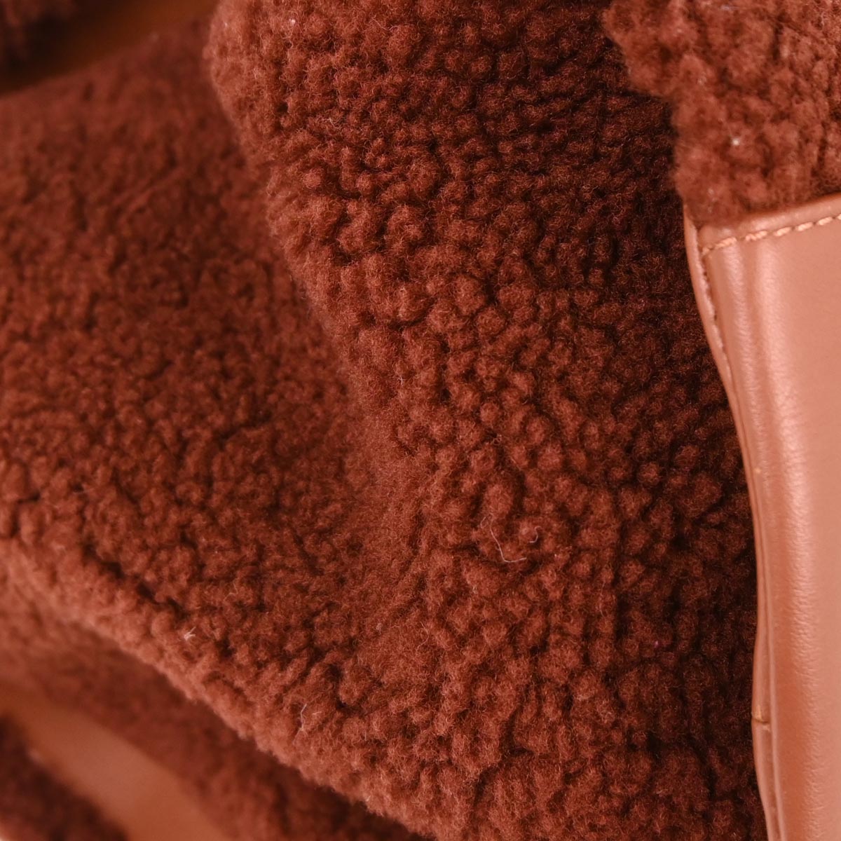 Chanel 2018-2019 Brown Lambskin Shearling Large Deauville Tote Bag