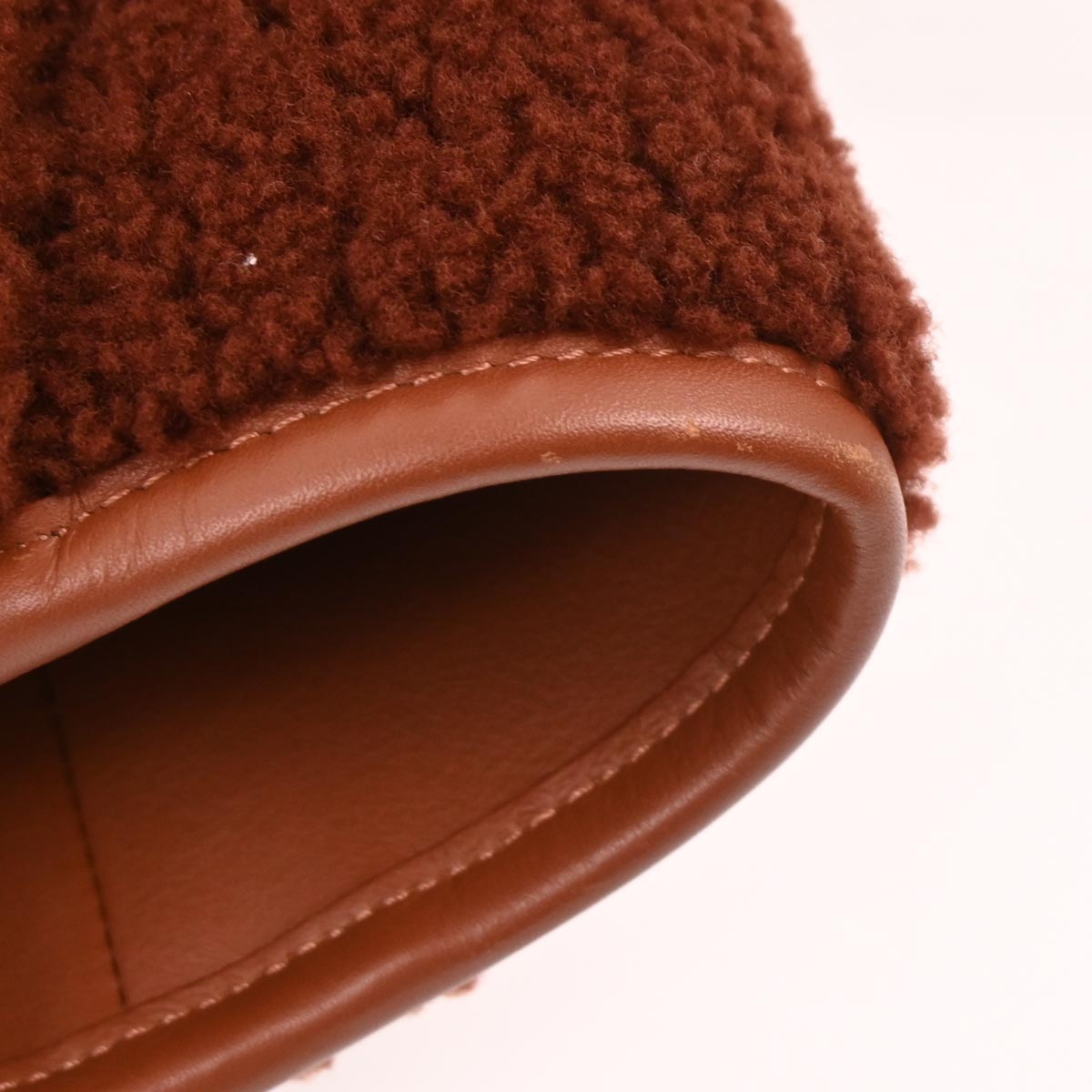 Chanel 2018-2019 Brown Lambskin Shearling Large Deauville Tote Bag