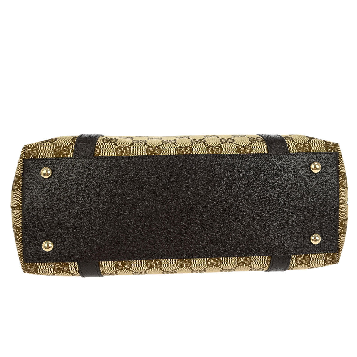 Gucci Beige Canvas GG Abbey D Ring Tote Handbag