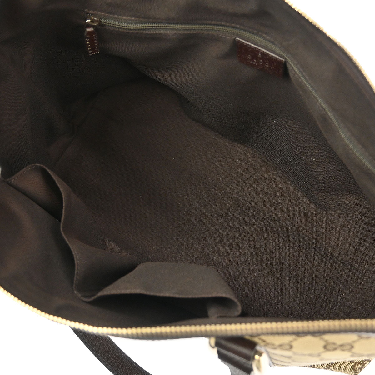 Gucci Beige Canvas GG Abbey D Ring Tote Handbag