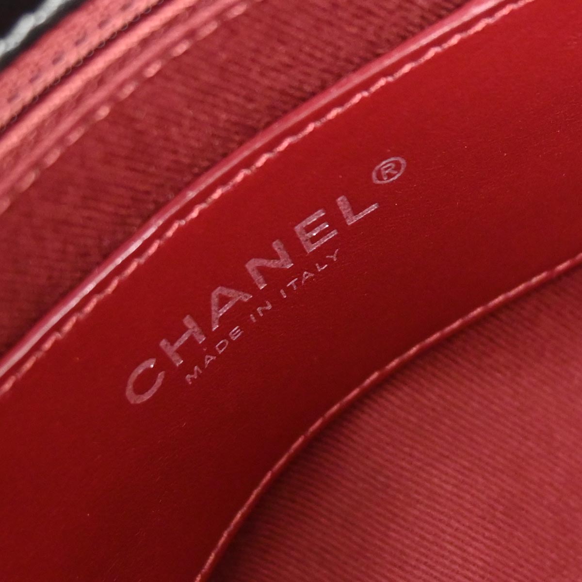 Chanel 2012 Gray Calfskin Large Mademoiselle Bowling Bag