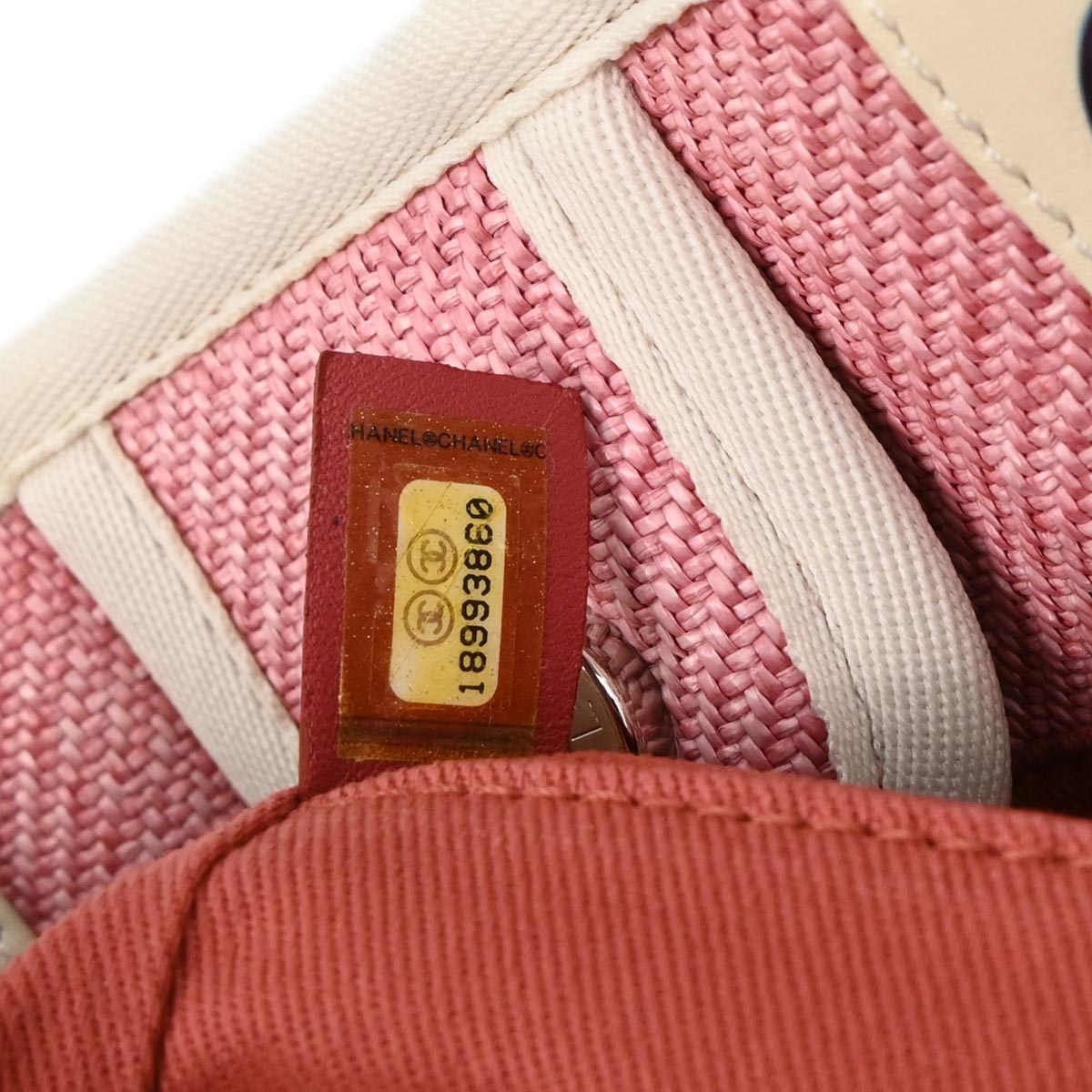 Chanel 2013-2014 Pink Canvas Small Deauville Tote Bag