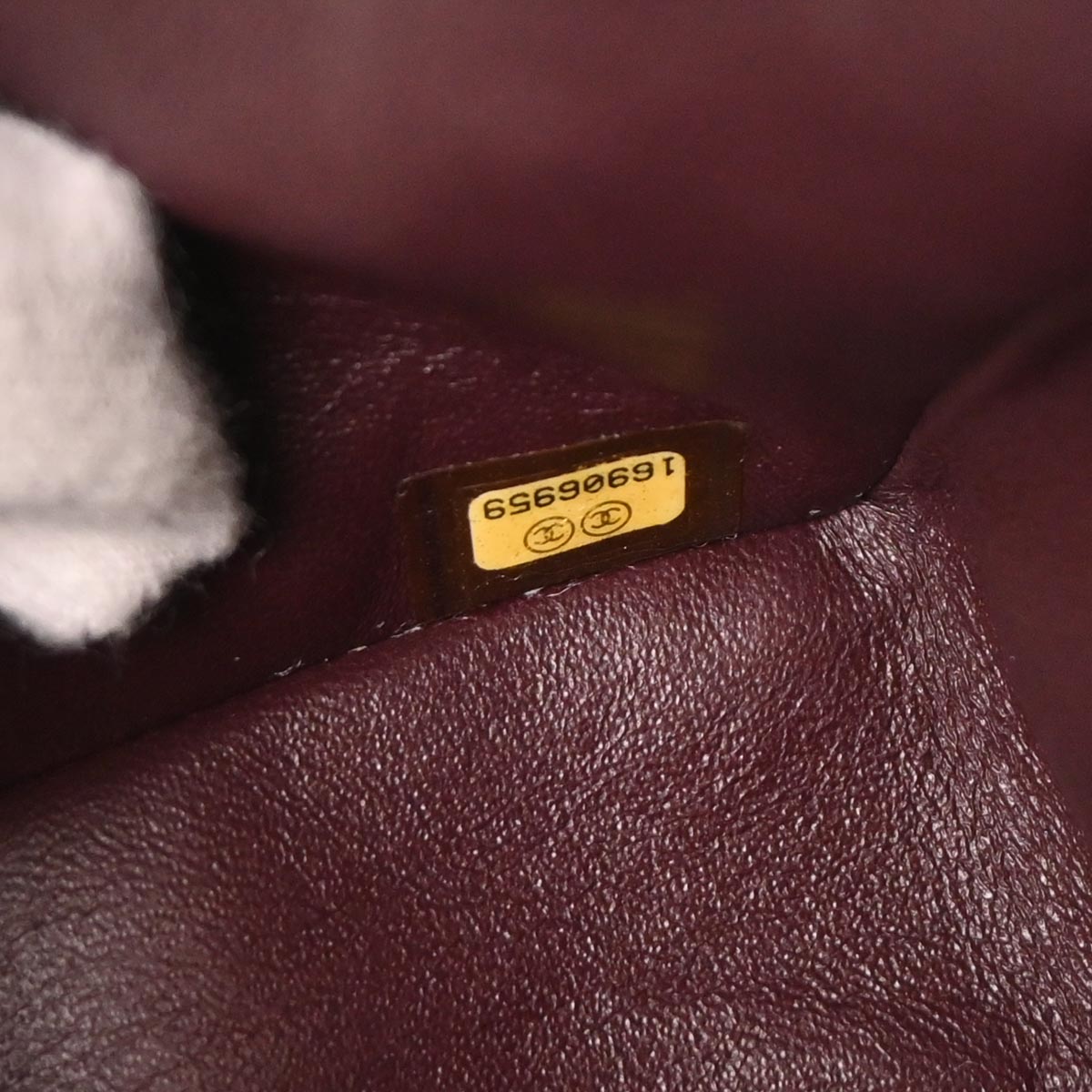 Chanel 2012 Bordeaux Lambskin Medium Classic Double Flap Shoulder Bag