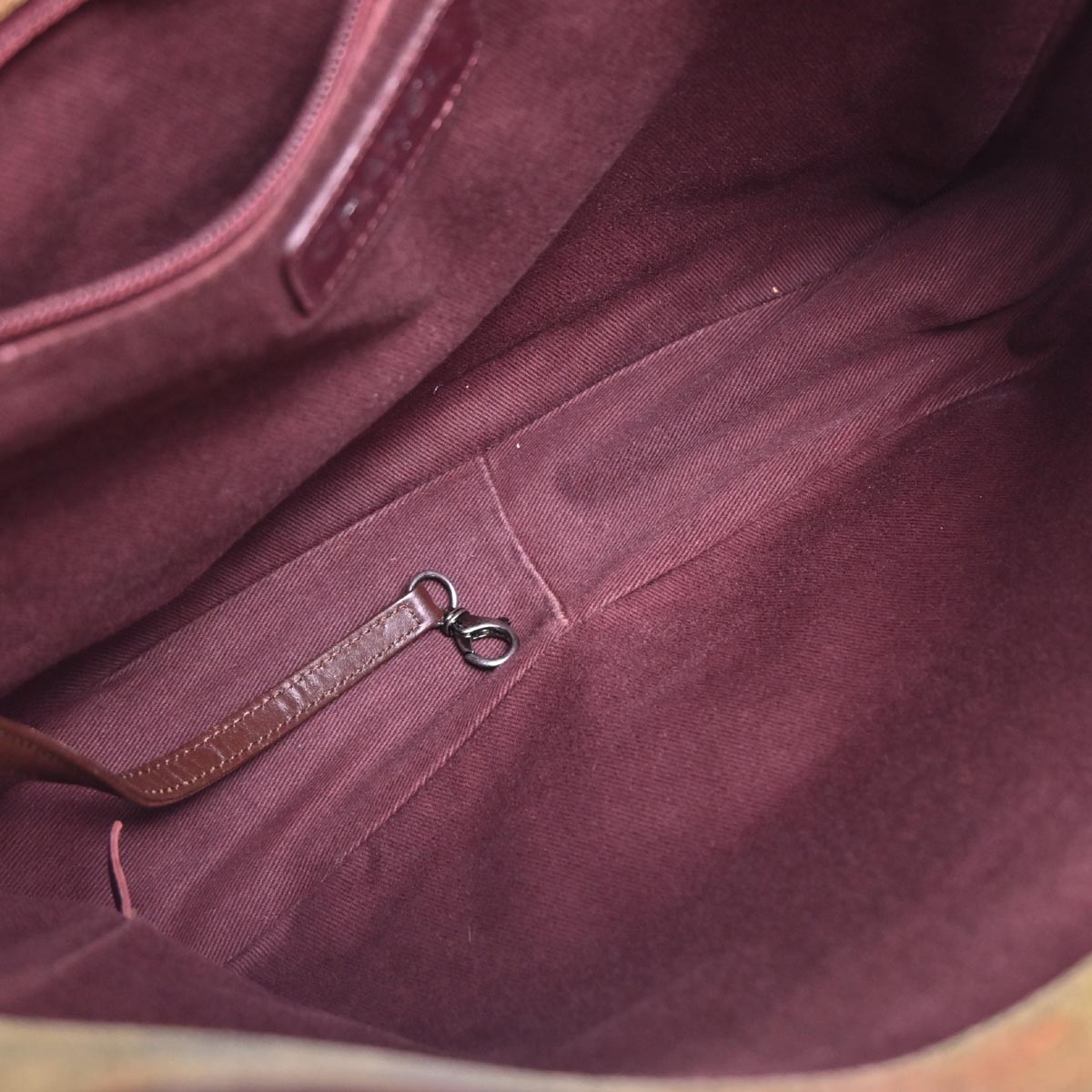 Chanel 2014-2015 Khaki Canvas Graffiti On The Pavements Shoulder Bag