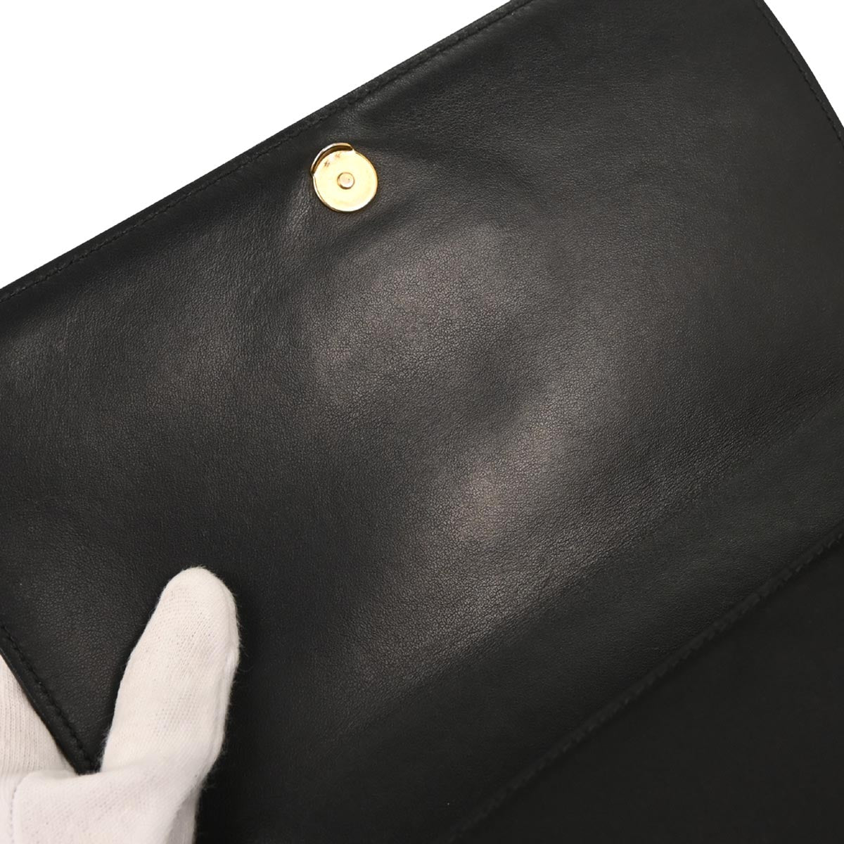 Prada Black Leather Chain Shoulder Bag