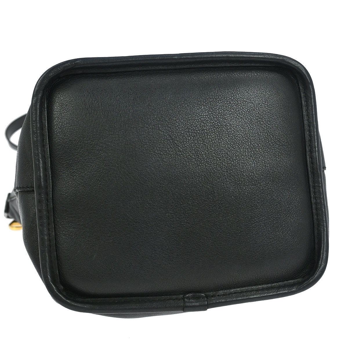 Loewe Black Leather Bucket Shoulder Bag