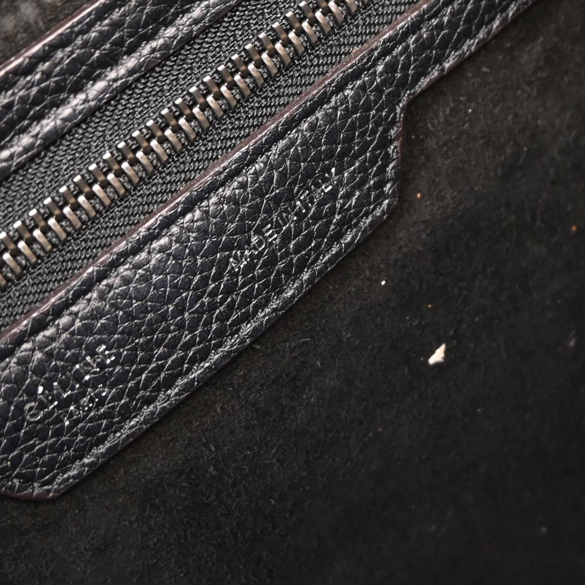 Celine Black Luggage Micro Tote Handbag