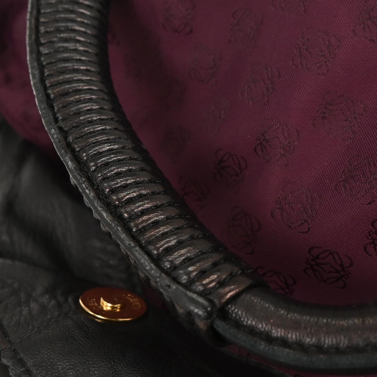 Loewe Black Lambskin Nappa Aire Handbag