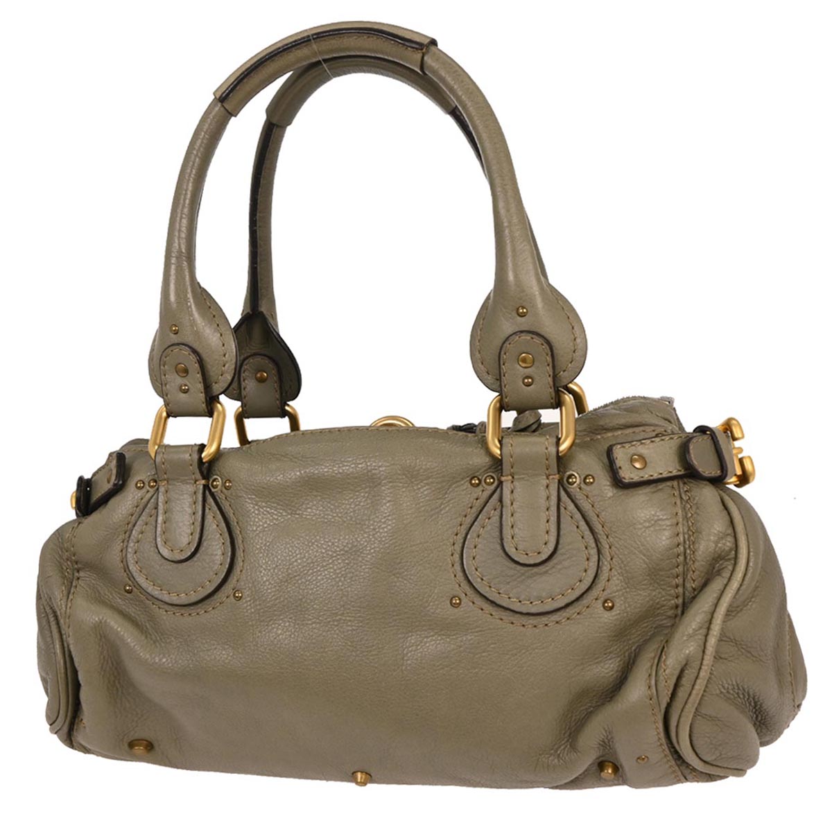 Chloe Khaki Paddington Medium Handbag