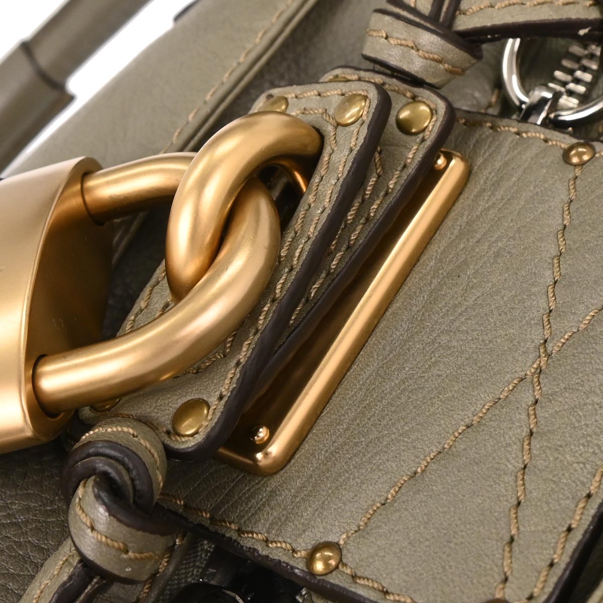 Chloe Khaki Paddington Medium Handbag