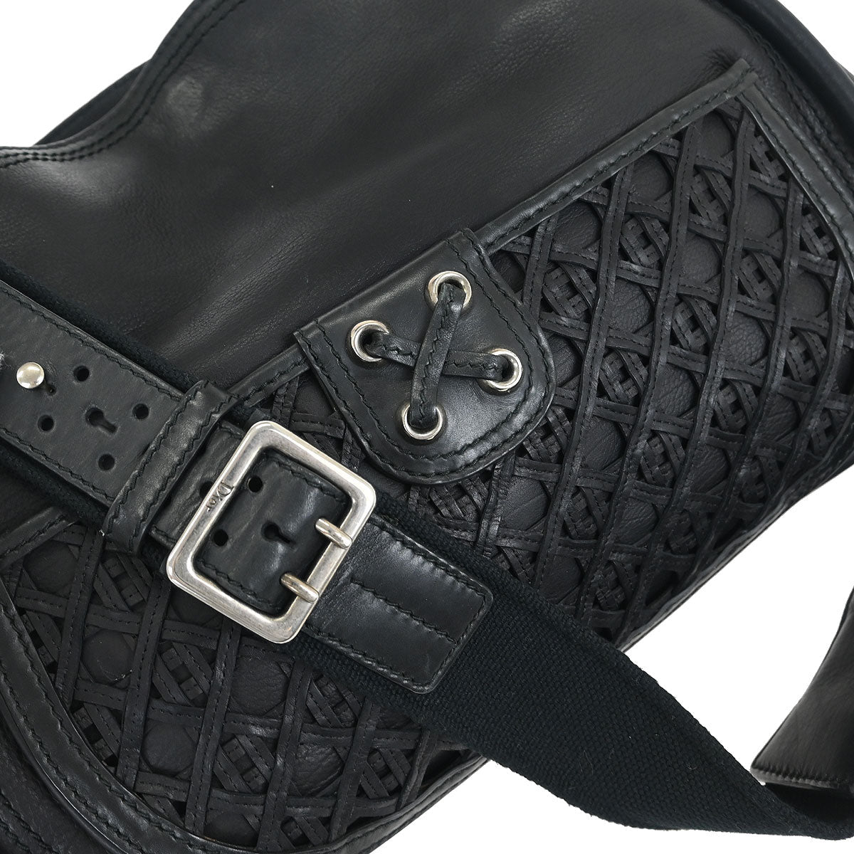 Christian Dior Black Leather Shoulder Bag