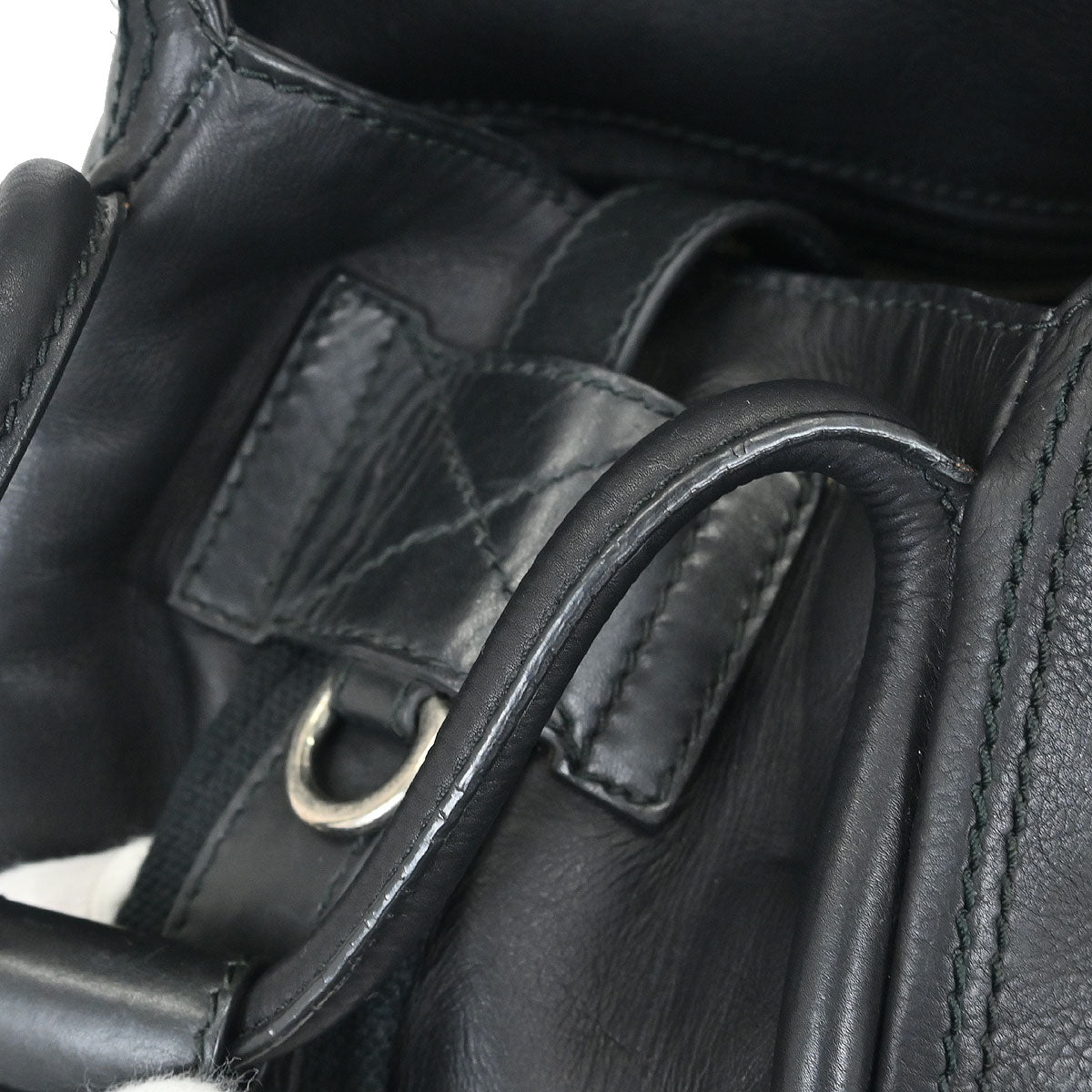 Christian Dior Black Leather Shoulder Bag