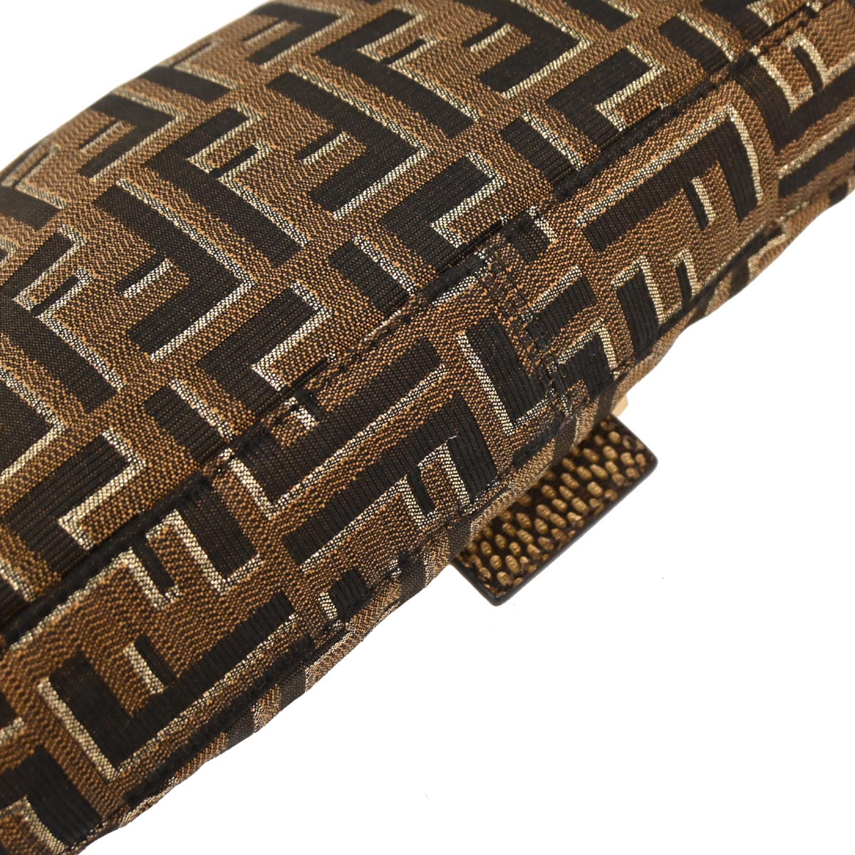 Fendi Brown Canvas Zucca Baguette Handbag