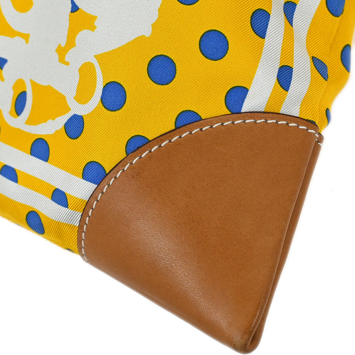 Hermes Yellow Silk Silky City 33 Shoulder Bag