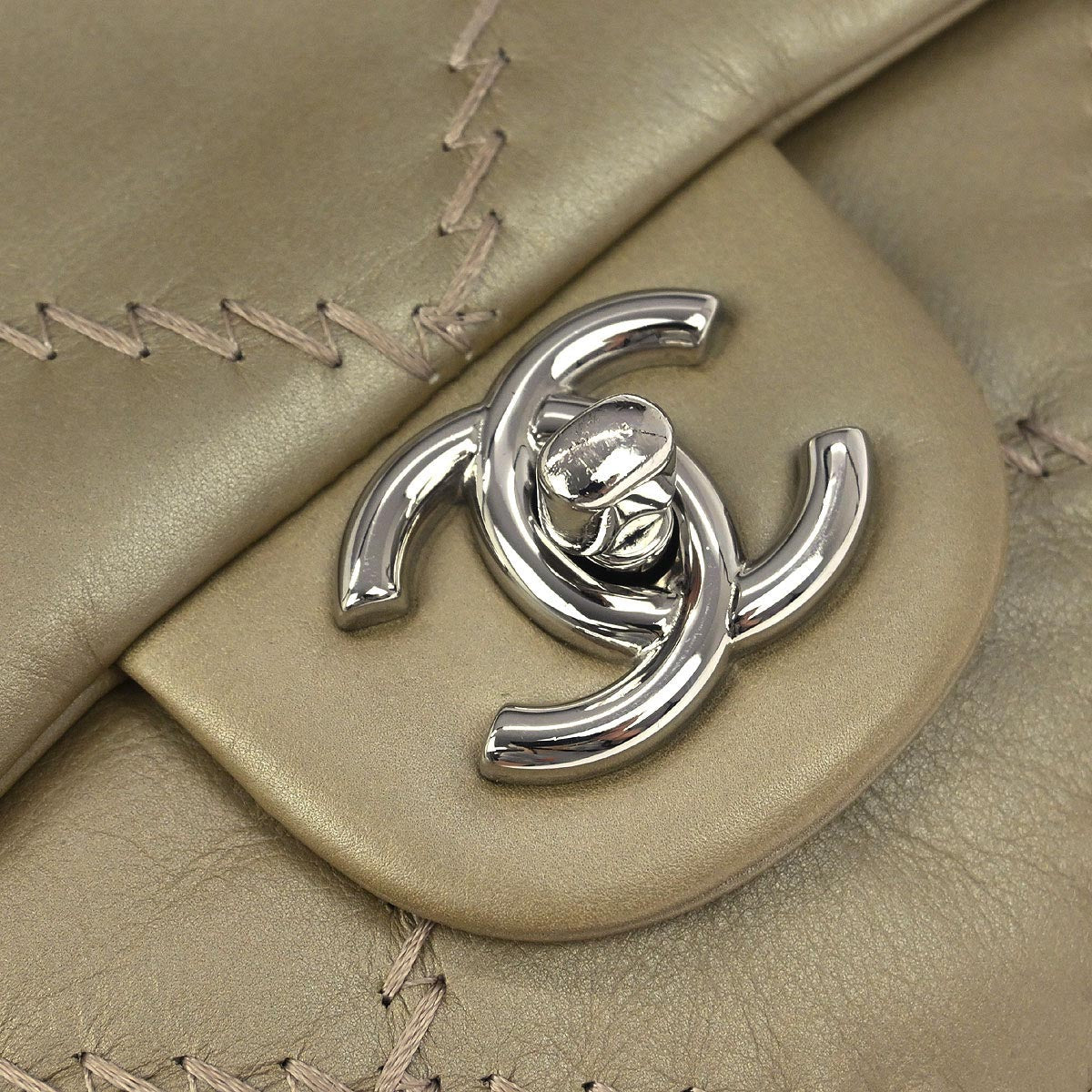 Chanel Gold Lambskin Ultra Stitch Flap Bag