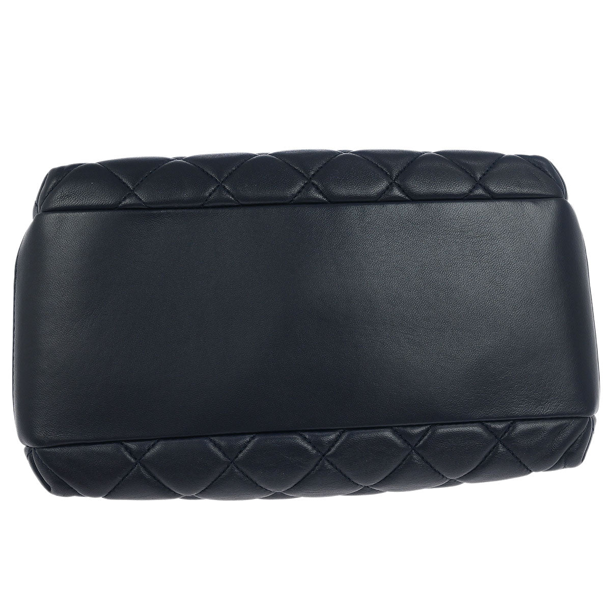 Chanel Navy Lambskin Trendy CC Bowling Bag