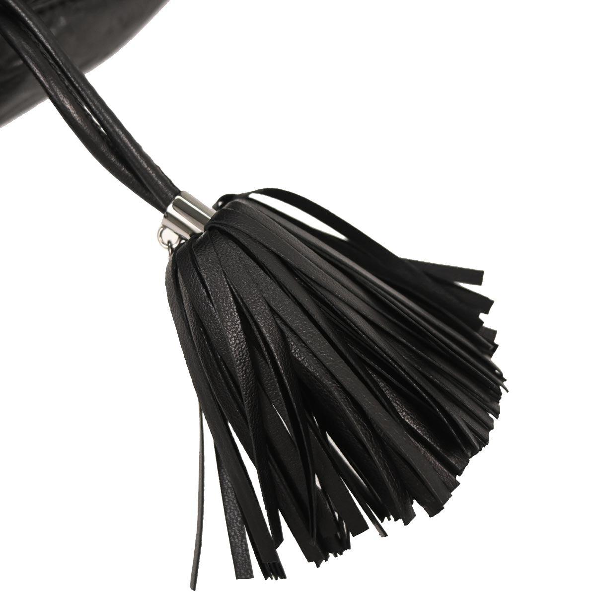 Loewe Black Lambskin Flamenco Shoulder Bag