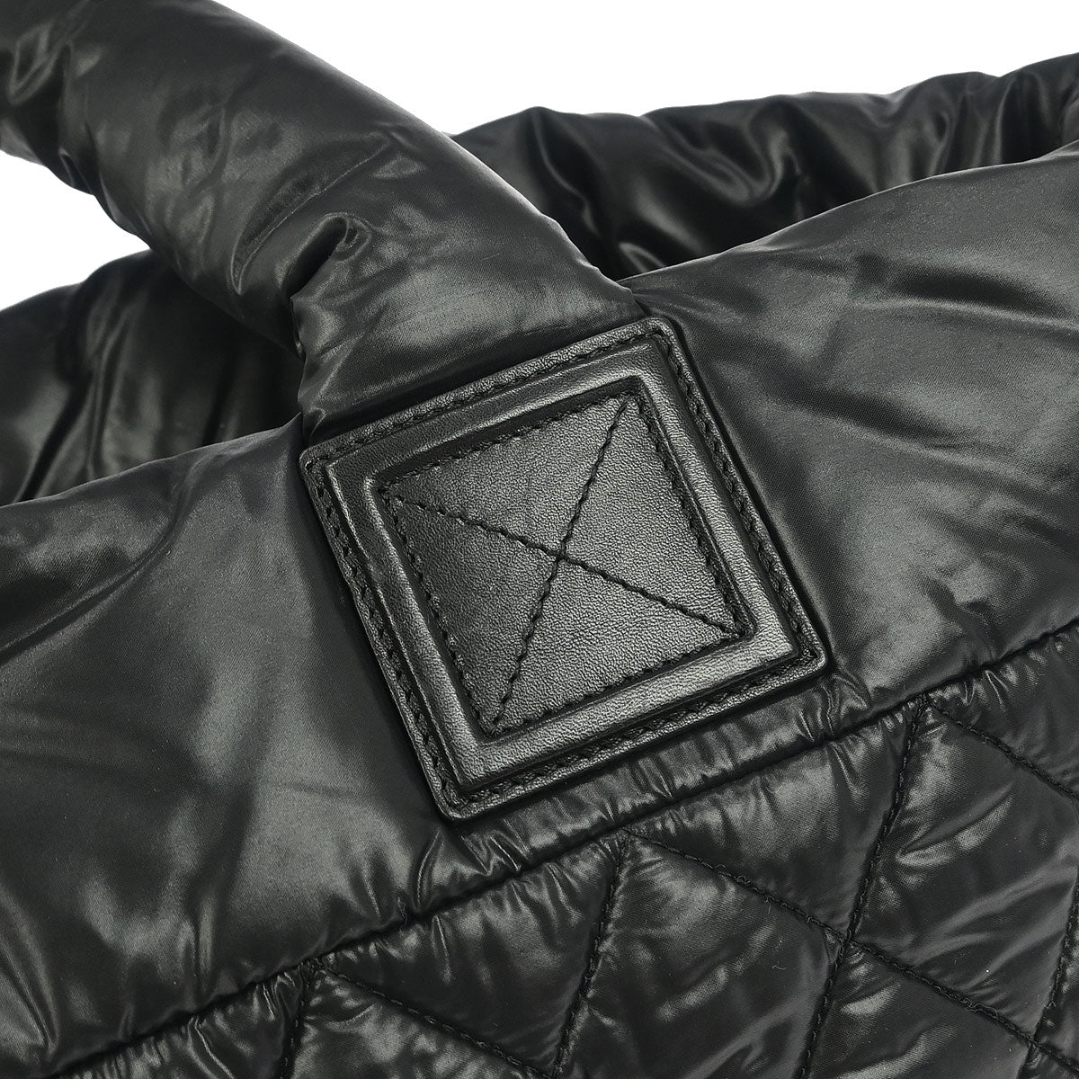 Chanel Black Nylon Calfskin Coco Cocoon Tote Bag