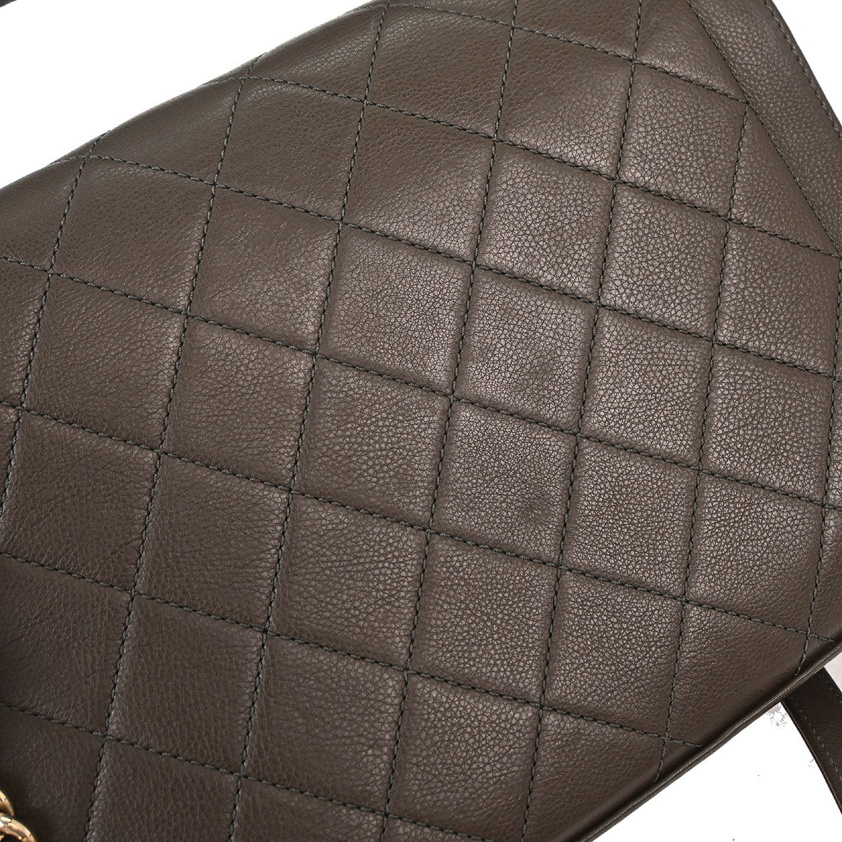 Chanel Brown Calfskin Label Click Flap Bag