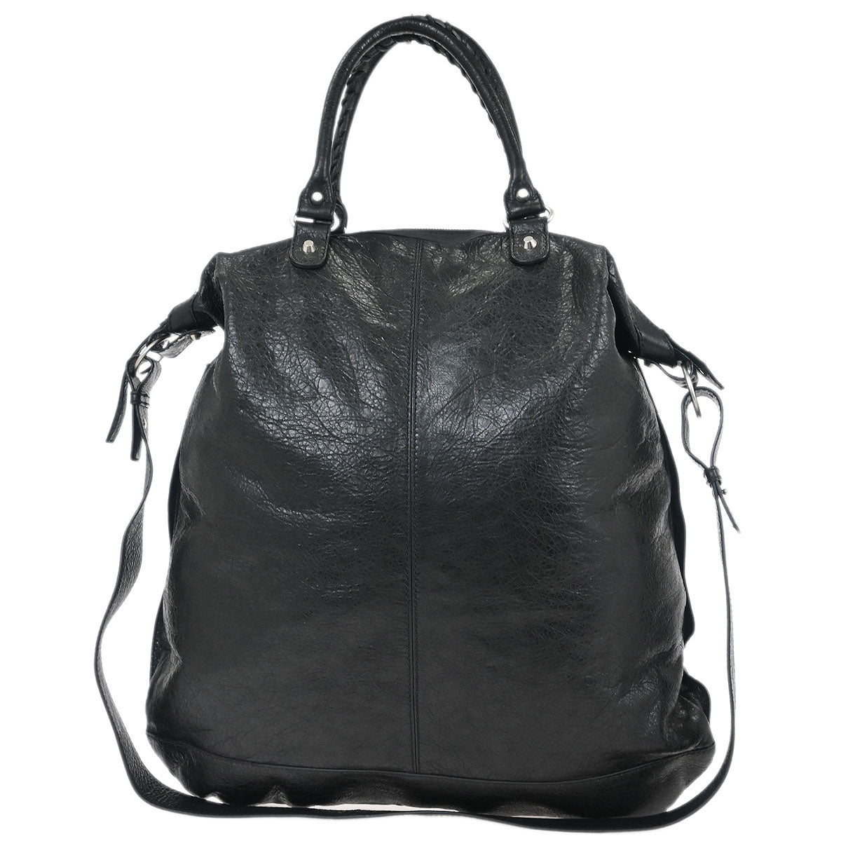 Balenciaga Black Lambskin Classic Square Handbag