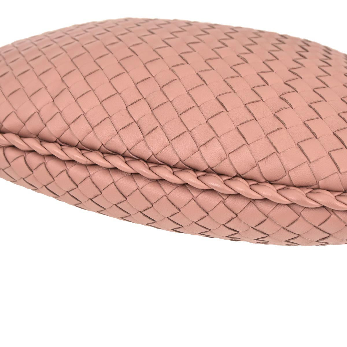 Bottega Veneta Pink Lambskin Intrecciato Hobo Bag
