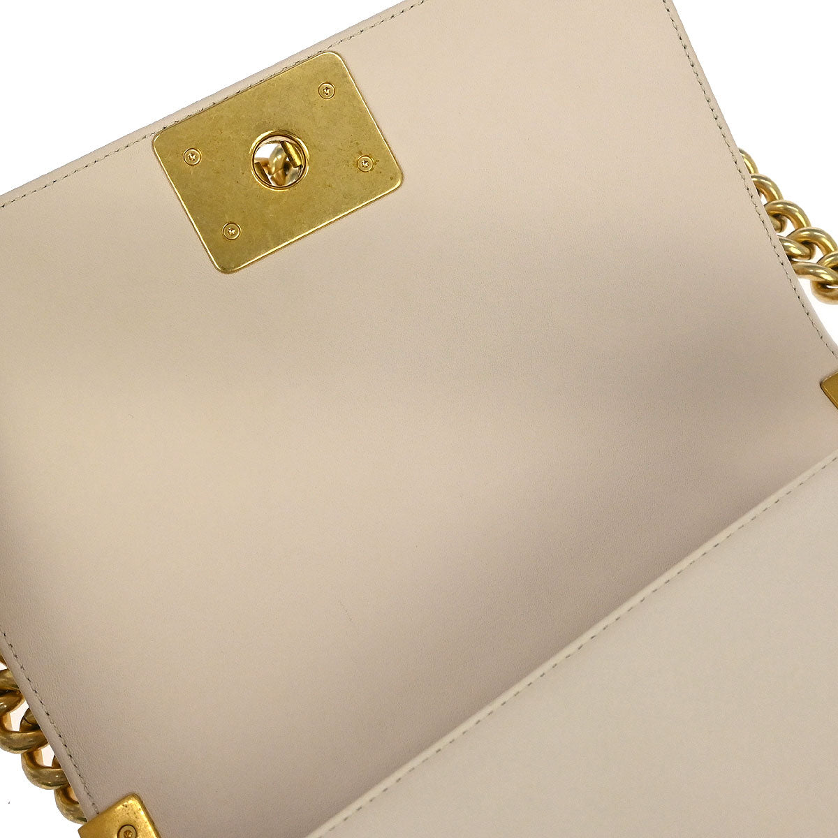 Boy Chanel Light Pink Fur Lambskin Small Chain Shoulder Bag