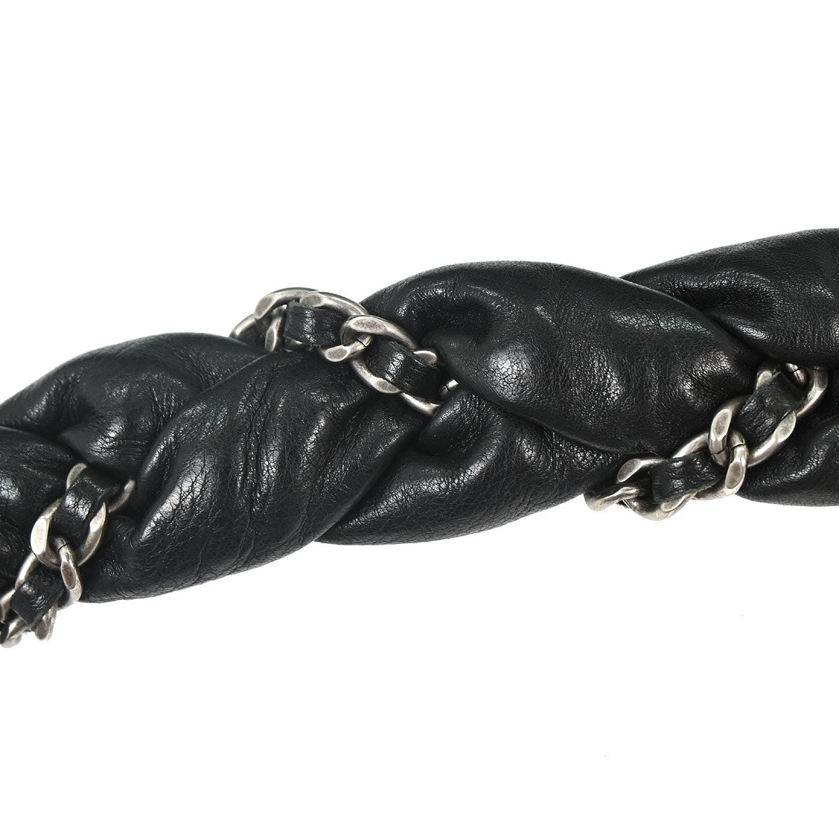 Chanel Black Calfskin Istanbul Accordion Flap Bag