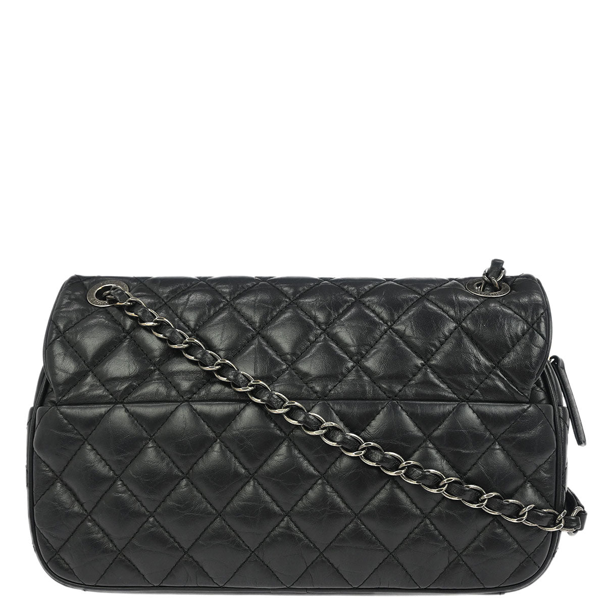 Chanel Black Lambskin Easy Flap Bag