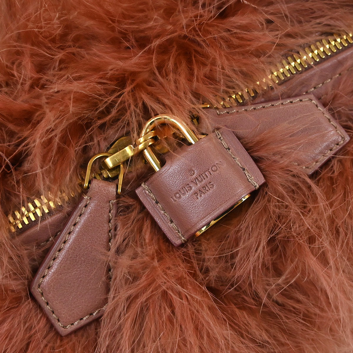 Louis Vuitton * Pink Fur Speedy 25 Handbag