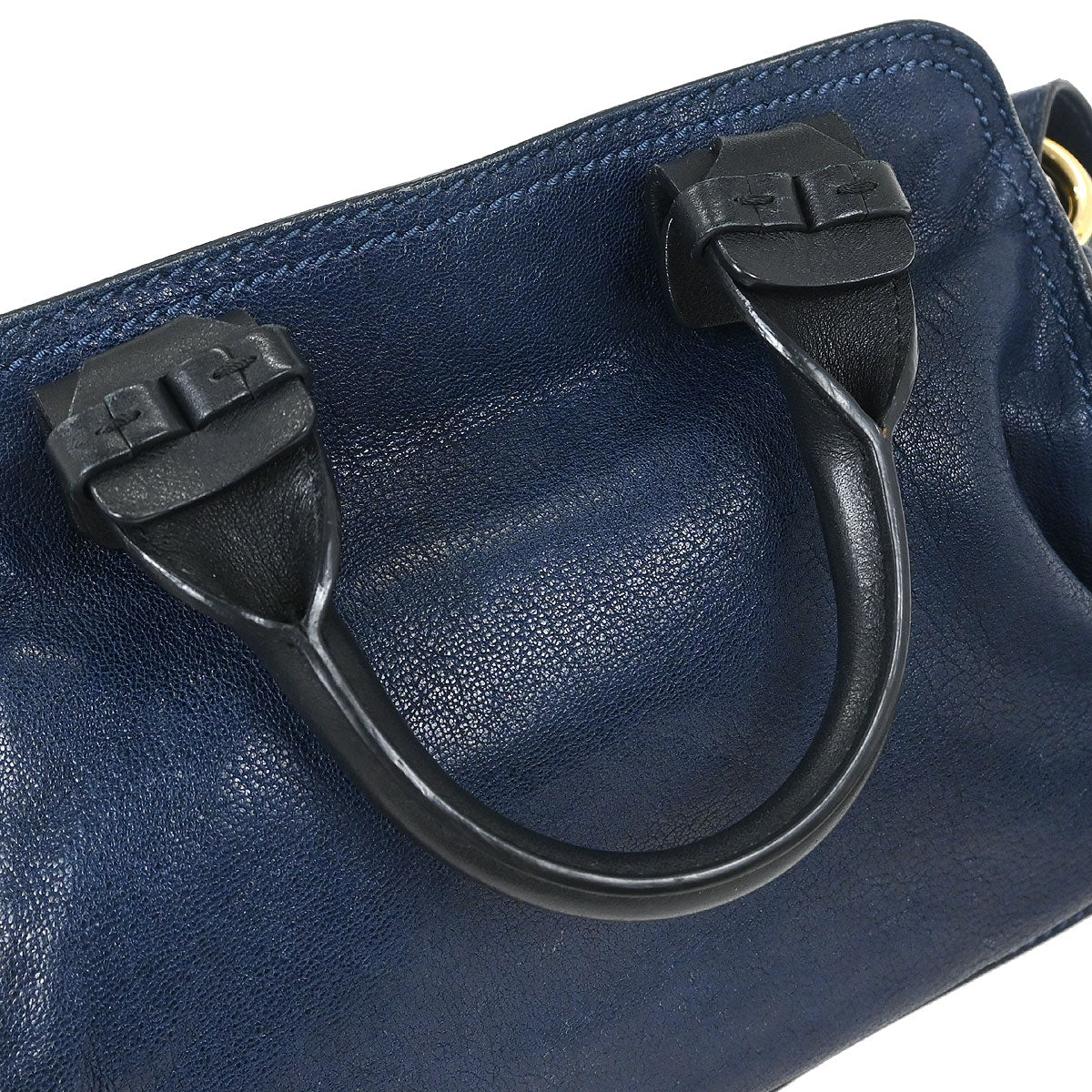 Chloe Navy Porte Epore 2way Shoulder Handbag