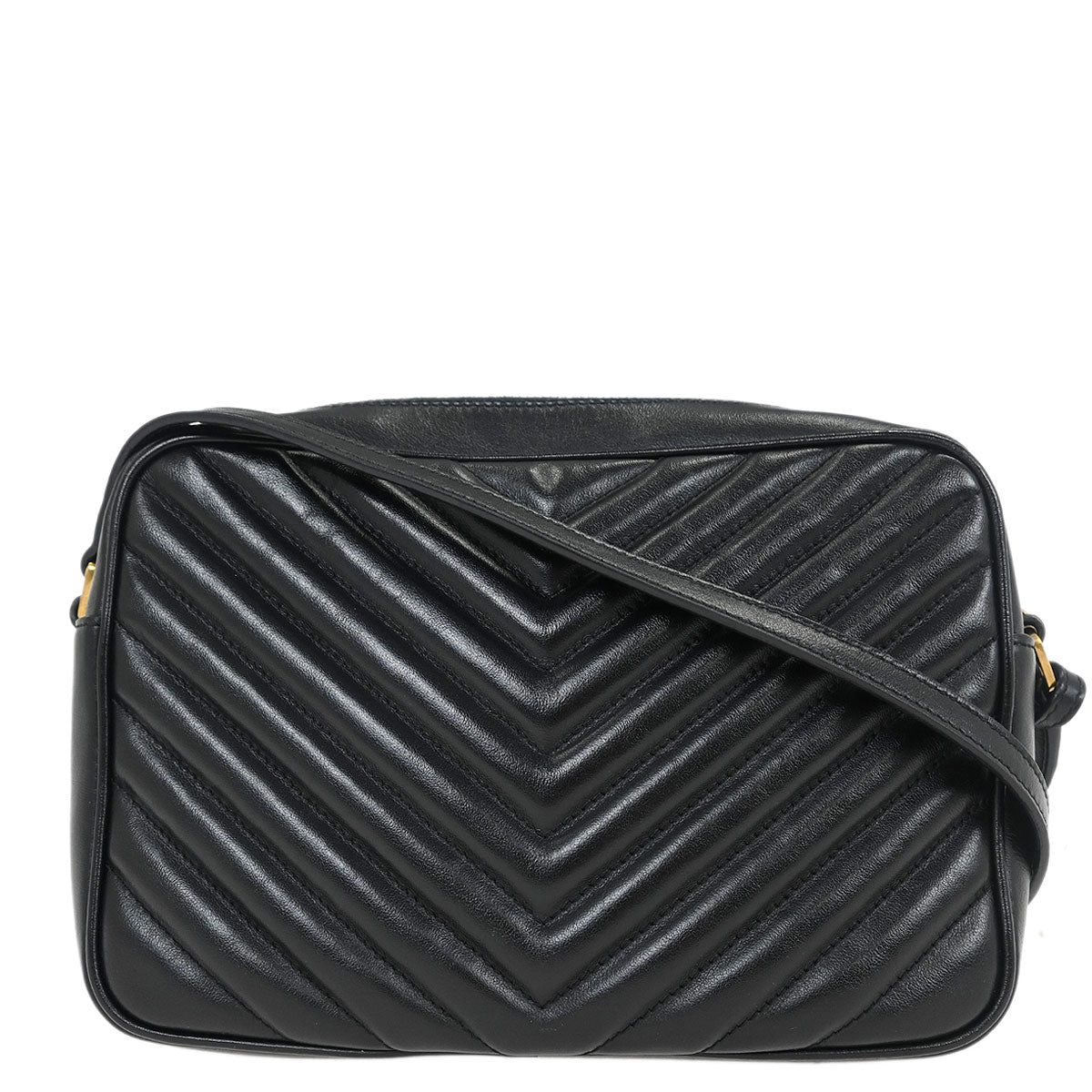 Saint Laurent Black Lou Shoulder Bag