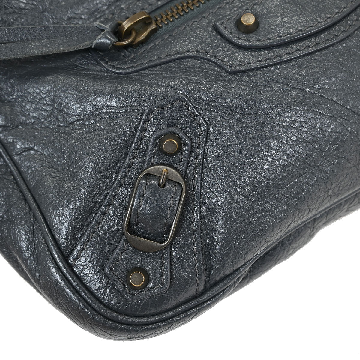 Balenciaga Gray The Hip Shoulder Bag