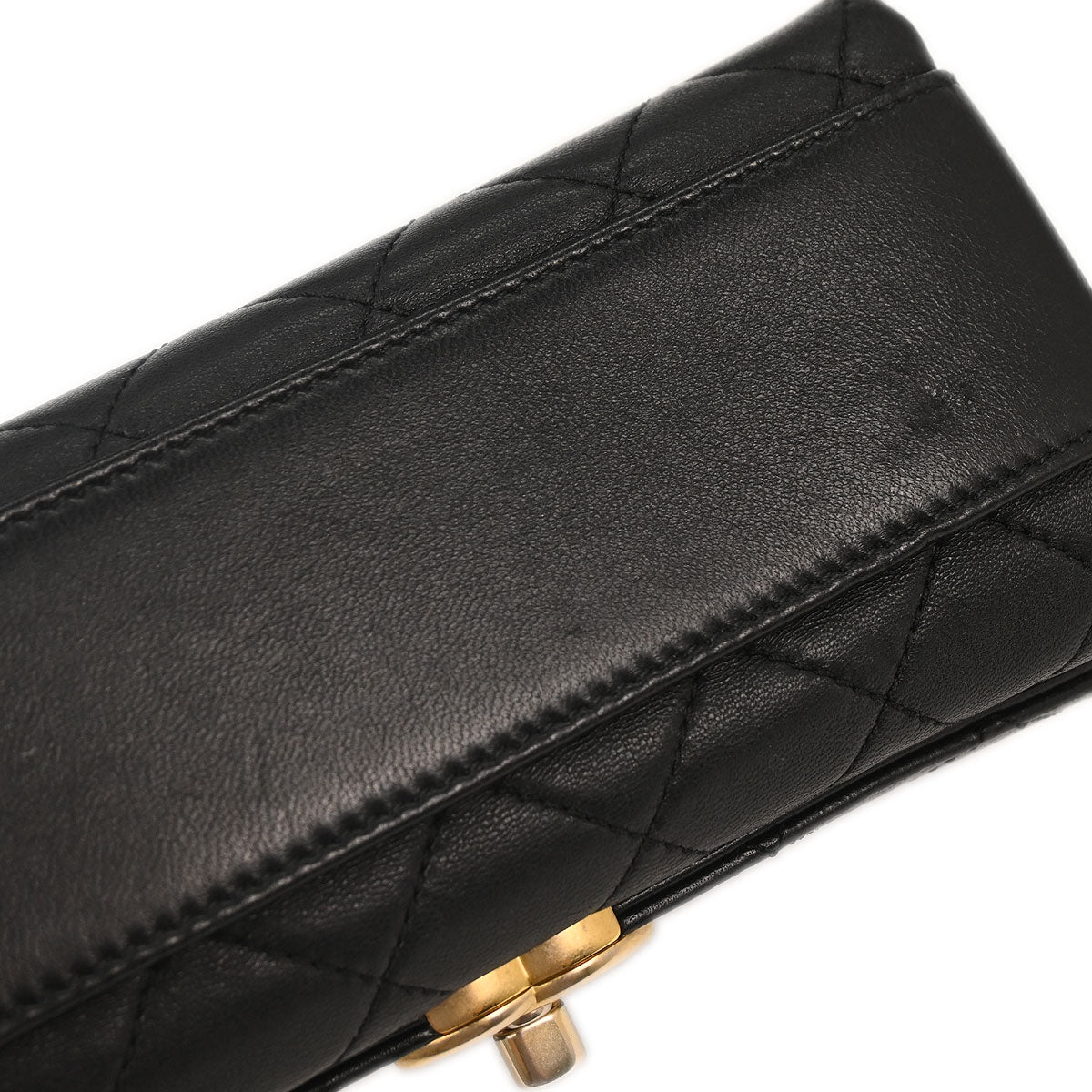 Chanel Black Lambskin 2way Handbag