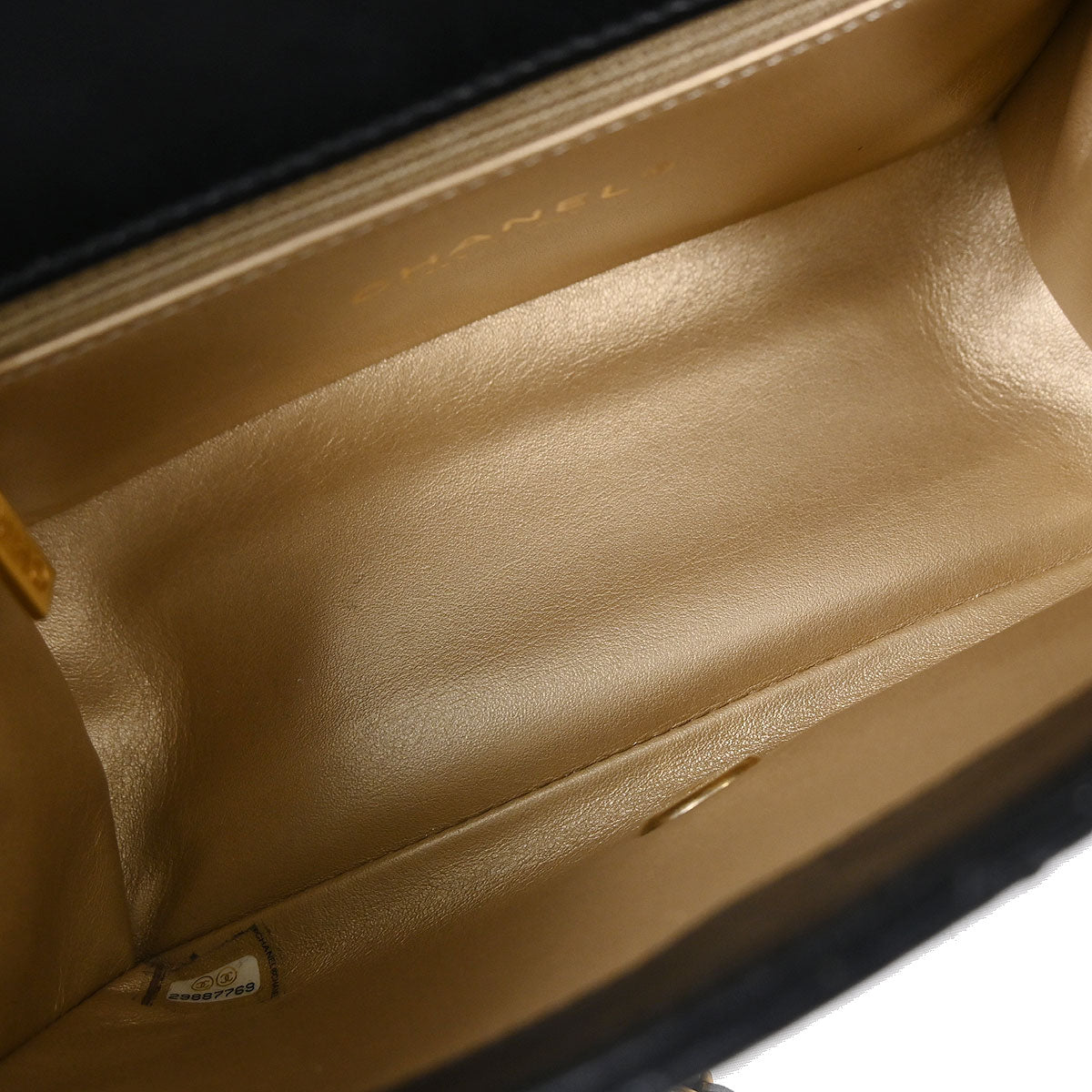 Chanel Black Lambskin 2way Handbag