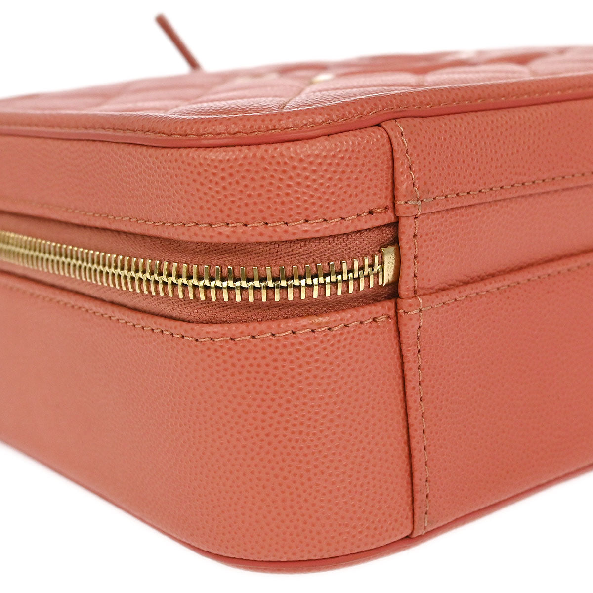 Chanel Pink Caviar CC Filigree 2way Shoulder Vanity Handbag