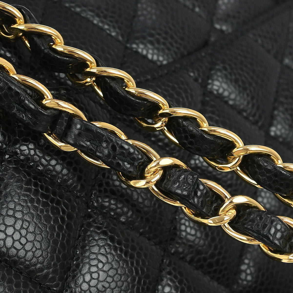 Chanel Black Caviar Small Classic Double Flap Shoulder Bag