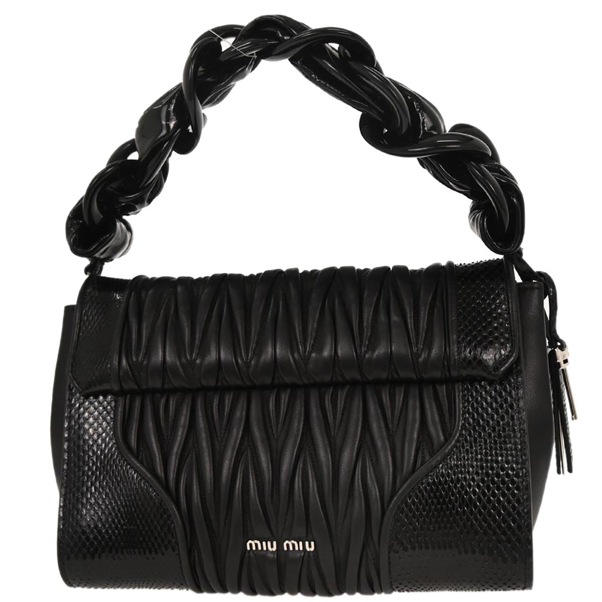 Miu Miu * Black Python Handbag