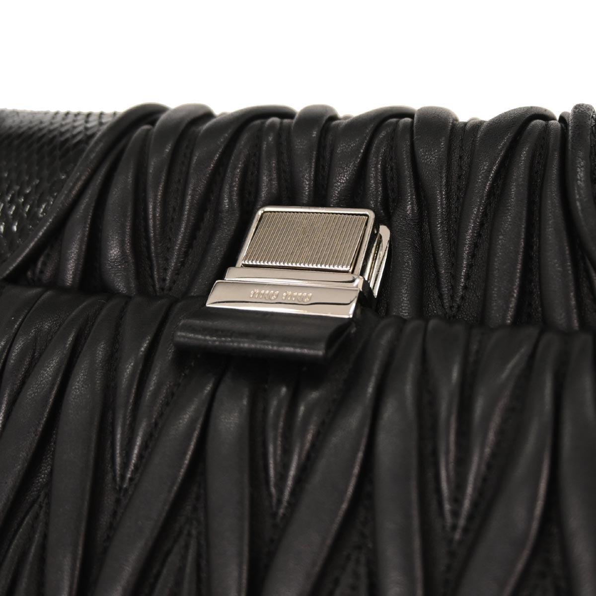 Miu Miu * Black Python Handbag