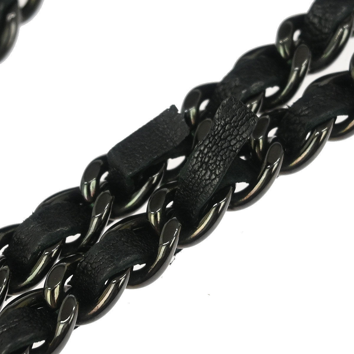 Chanel Black Calfskin Studded Single Flap Shoulder Bag