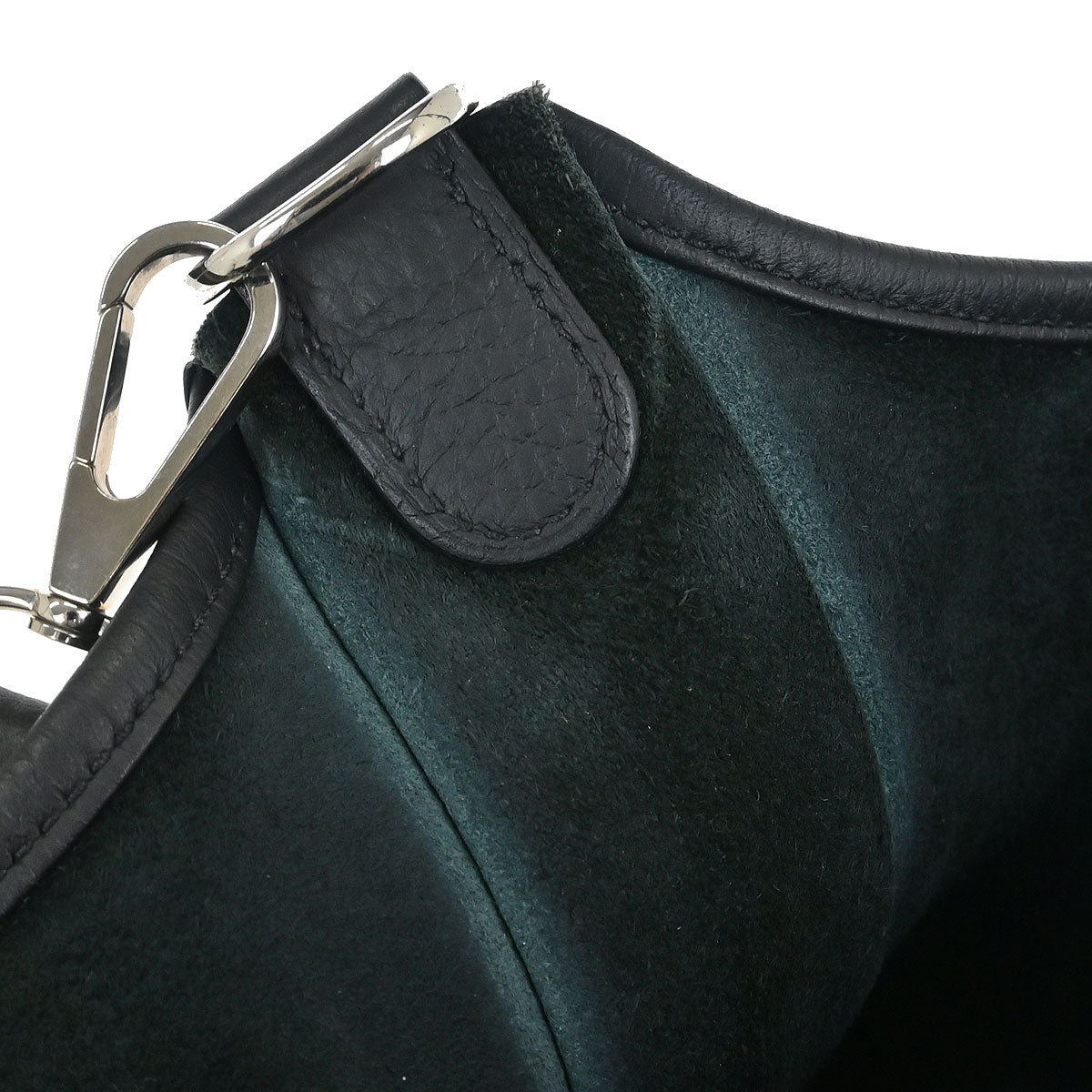 Hermes Black Taurillon Clemence Evelyne 33 Shoulder Bag