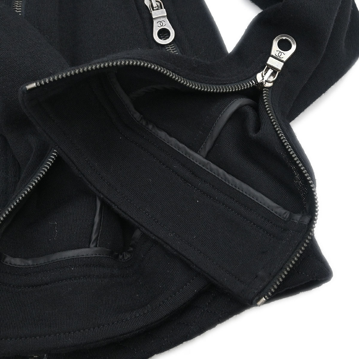 Chanel Zip Up Jacket Black #36