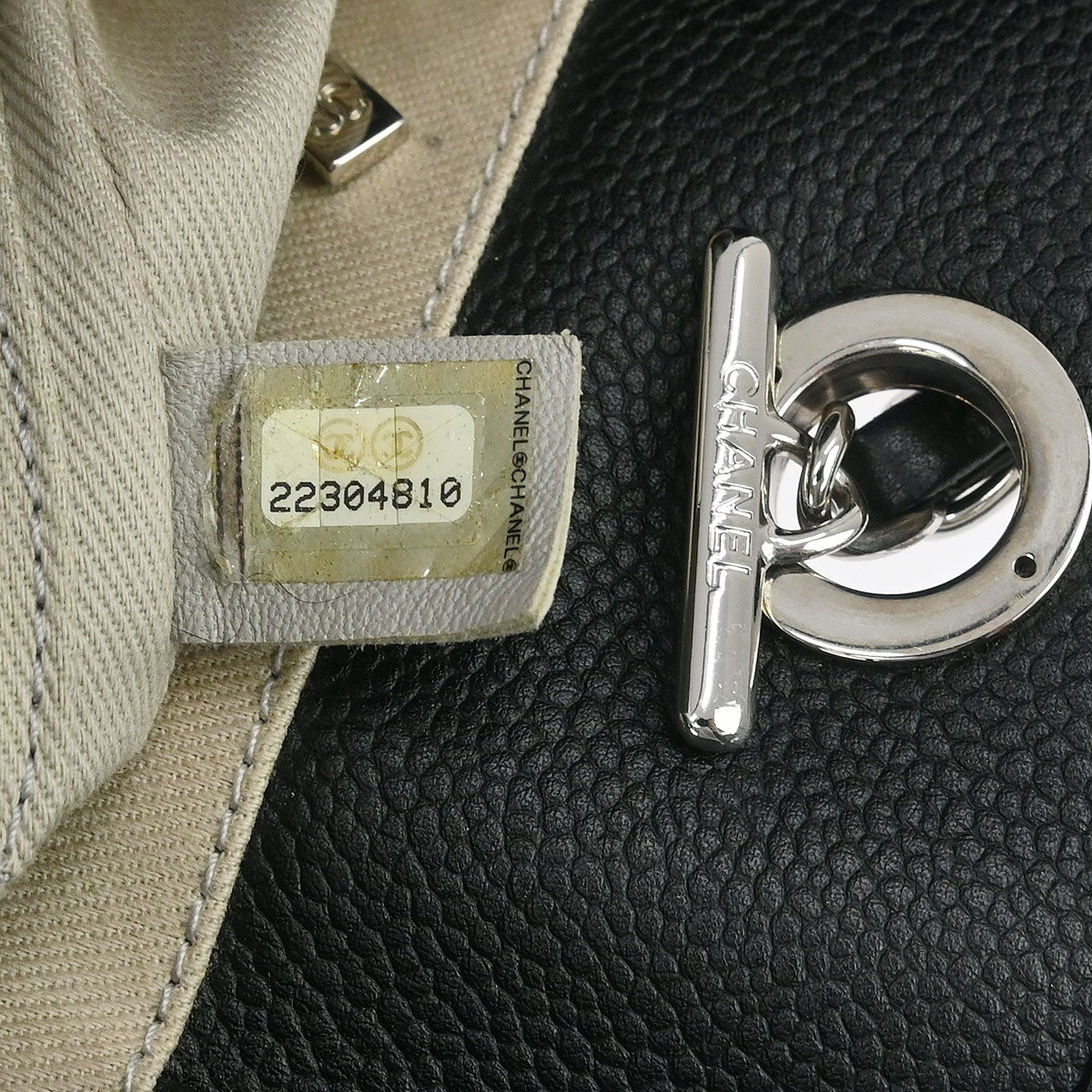 Chanel Black Calfskin Small Deauville Tote Bag